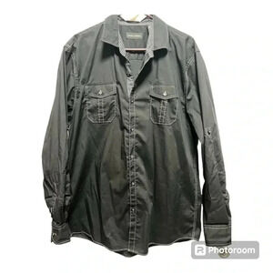 Michael Brandon Shirt Mens Snap Long Sleeve